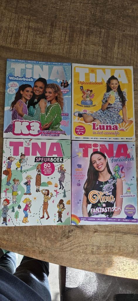 Tina boeken 4x samen in 1 koop, Ophalen of Verzenden, Gebruikt, Jongen of Meisje