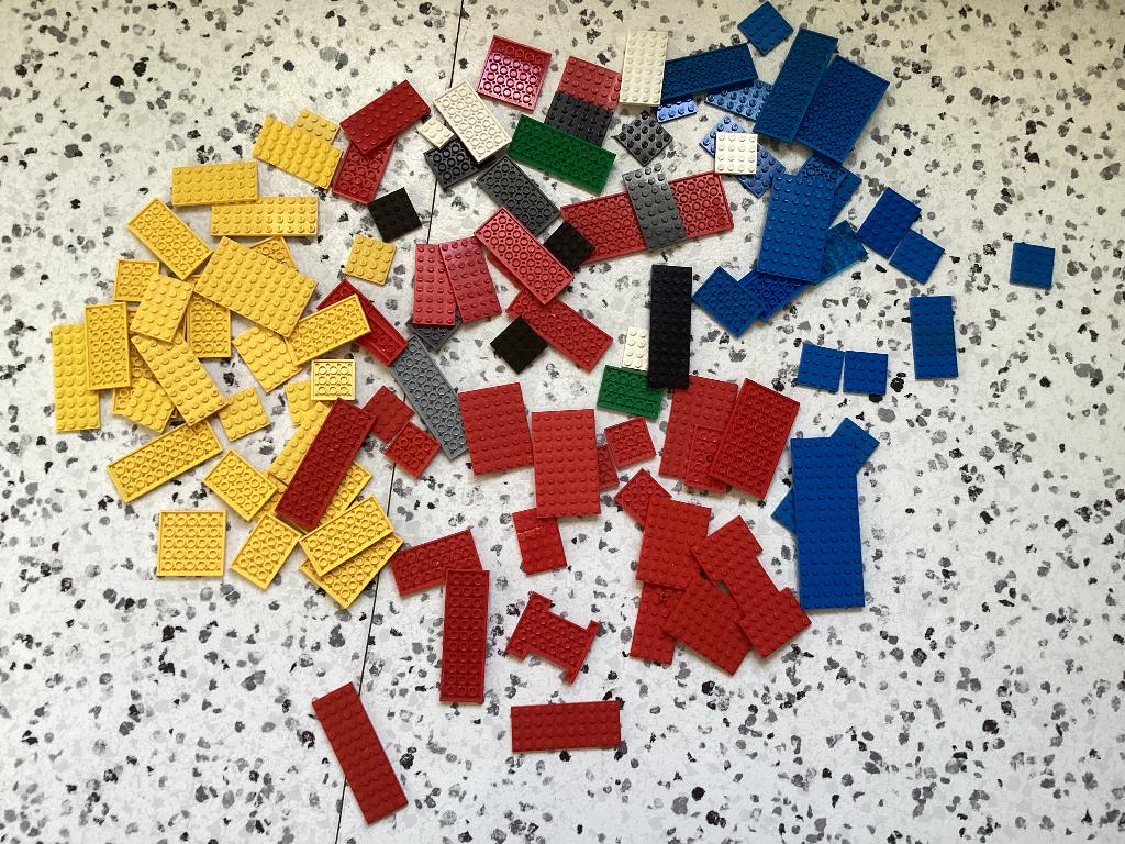 Lego platte plaatjes div maten en kleuren, Ophalen of Verzenden, Gebruikt, Losse stenen, Lego