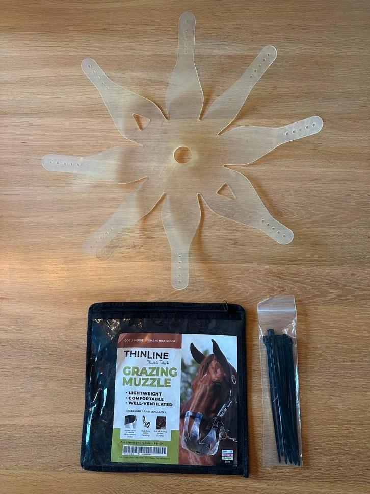 ThinLine graasmasker - Complete set, Dieren en Toebehoren, Paarden en Pony's | Verzorgingsproducten, Zo goed als nieuw, Ophalen of Verzenden
