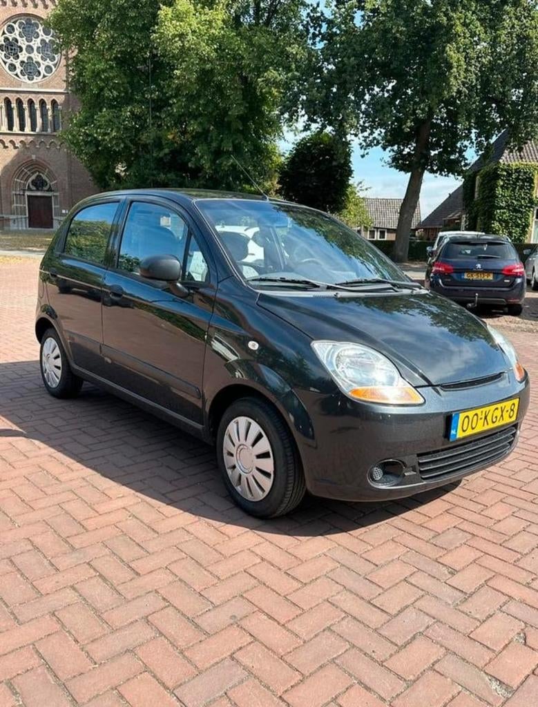 Chevrolet Matiz 0.8 2009 Zwart, Auto's, Chevrolet, Voorwielaandrijving, Stof, Zwart, Origineel Nederlands