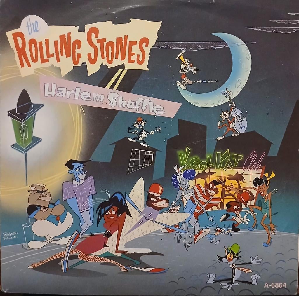 The Rolling Stones harlem shuffle singletje foto.pakket 902, Cd's en Dvd's, Vinyl Singles, Ophalen of Verzenden, Gebruikt, Pop