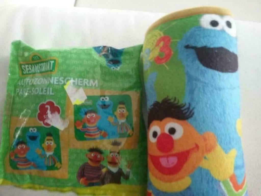 Gordelhoes en autozonnescherm van Sesamstraat, Ophalen, Zo goed als nieuw