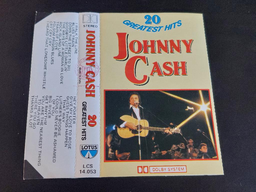 JOHNNY CASH - 20 GREATEST HITS (MC), 1 bandje, Ophalen of Verzenden, Zo goed als nieuw, Origineel