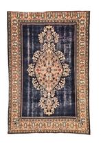 Handgeknoopt Perzisch wol Ghoum tapijt medallion 135x197cm, Onbekend (Handgemaakt), Gebruikt, 100 tot 150 cm, Niet van toepassing