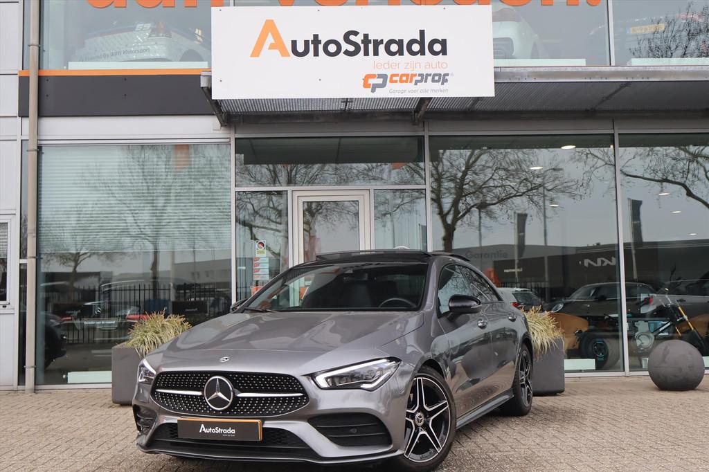 Mercedes CLA Coupé 180 AMG-Line 136pk | Cruise | Pano | Cam, CLA, Gebruikt, 4 cilinders, Met garantie (alle)