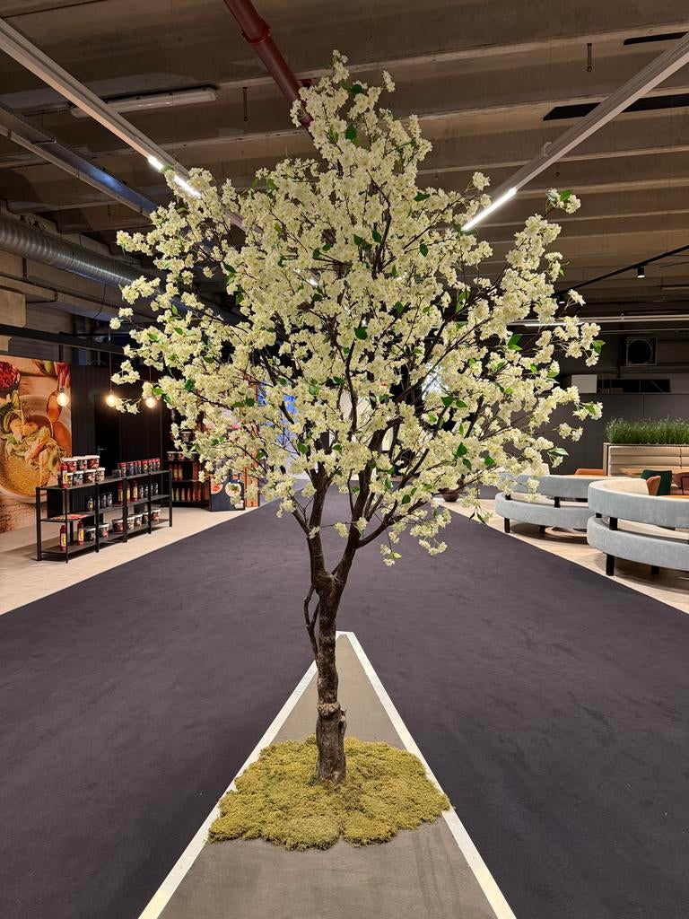 Kunst Bloesemboom Wit 270 cm - Decoratieve Boom, Huis en Inrichting, Woonaccessoires | Kunstplanten en Kunstbloemen, Nieuw, Binnen