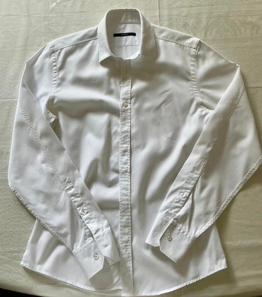 Gucci Wit Overhemd Maat 39, Wit, Zo goed als nieuw, Gucci, Halswijdte 39/40 (M)