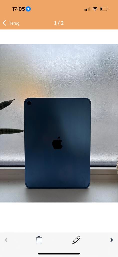 Apple iPad mini (7e generatie), Computers en Software, Apple iPads, Blauw, Apple iPad Air, Zo goed als nieuw, 64 GB
