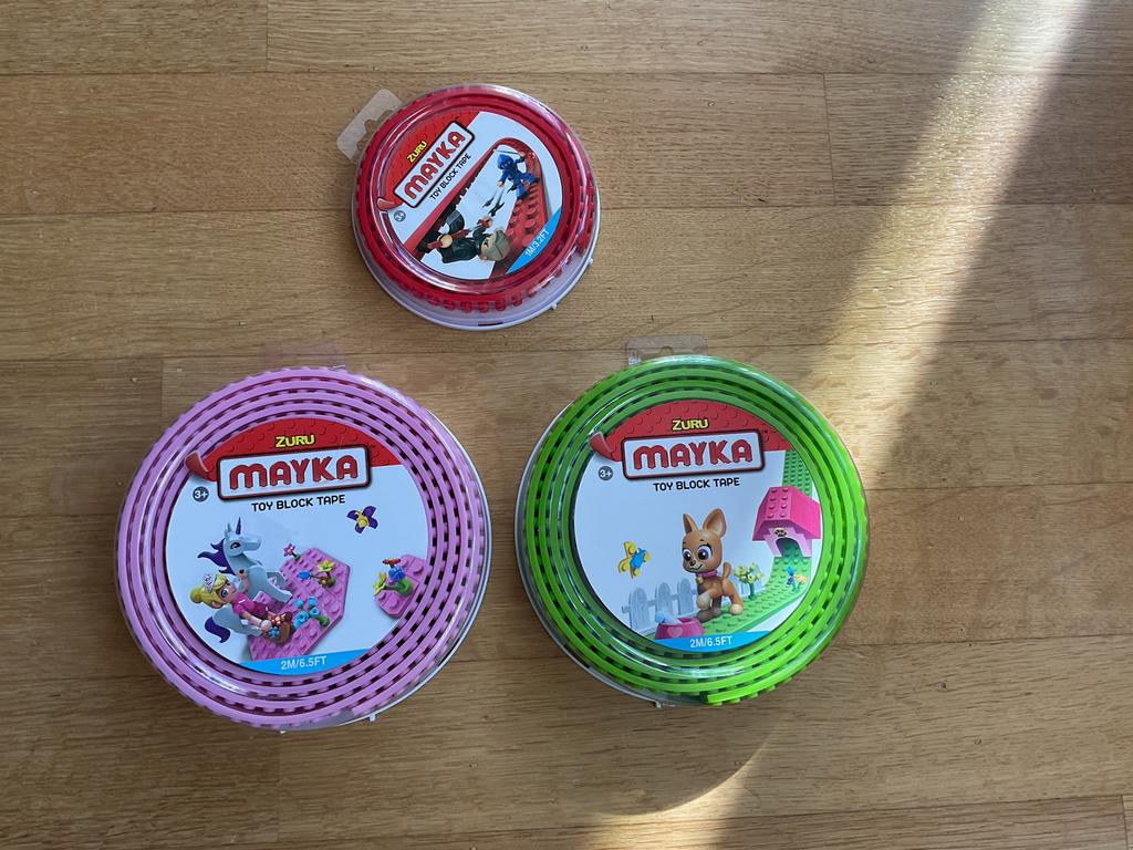 Mayka Toy Block Tape. 2 x 4 noppen 2m. 1x 2 noppen 1m. NIEUW, Ophalen of Verzenden, Nieuw, LEGOLAND