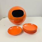 Vintage Space Age Pinda Set Laurids Lønborg, Huis en Inrichting, Kunststof, Gebruikt, Schaal, Rond