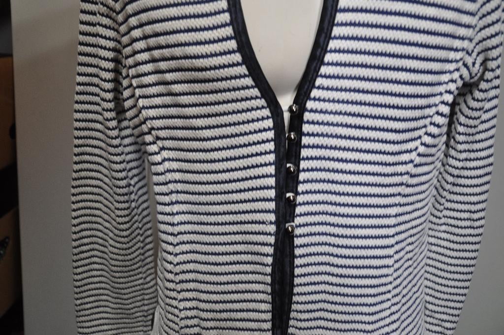 T17T Blauw wit jasje maat 44, Ophalen of Verzenden, Zo goed als nieuw, Blauw, Jasje of Colbert