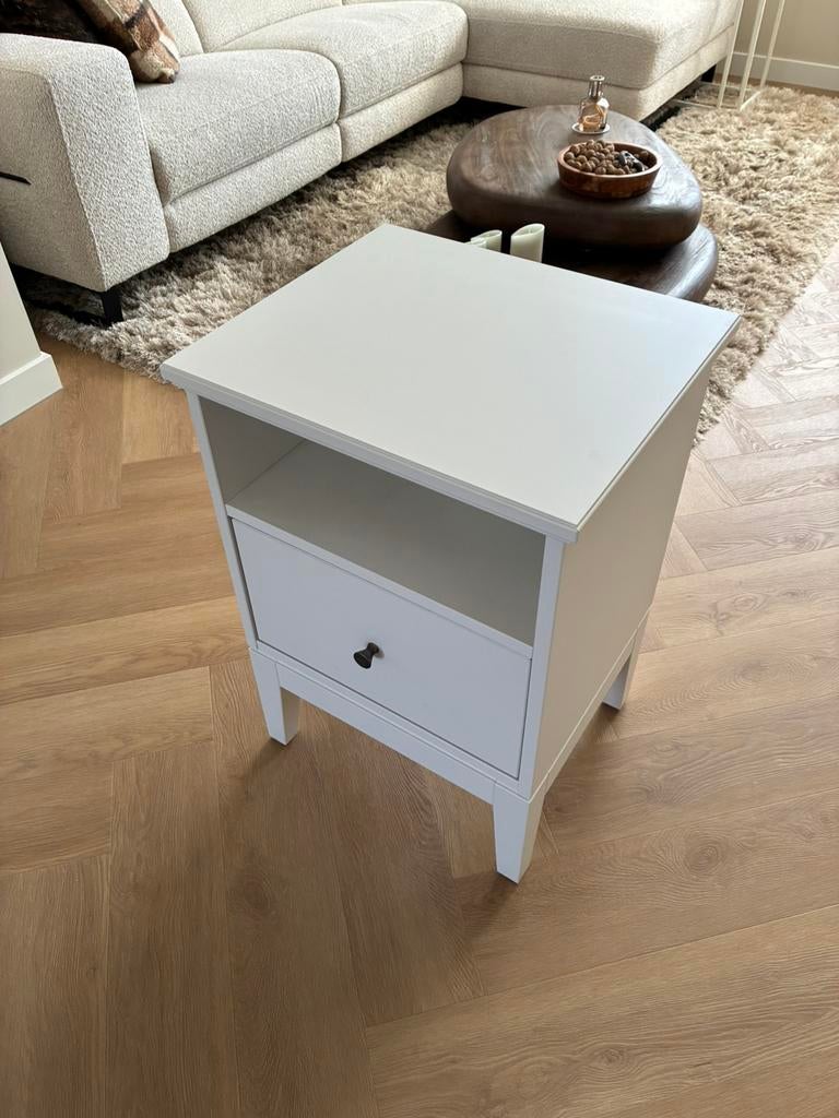 Nachtkastje Idanãs wit, Ophalen of Verzenden, Zo goed als nieuw, Minder dan 45 cm, 55 tot 70 cm