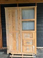 Mooie steigerhouten kast, Ophalen, Zo goed als nieuw