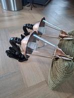 Twee gerestaureerde "Hoorn" hang lampen, Ophalen