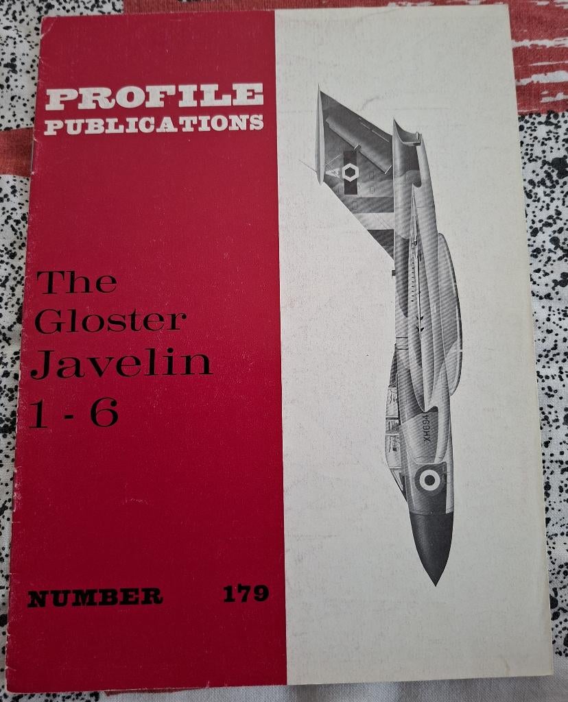 Profile boekje The Gloster Javelin 1 -6, Overige merken, 1:200 of kleiner, Ophalen of Verzenden, Zo goed als nieuw