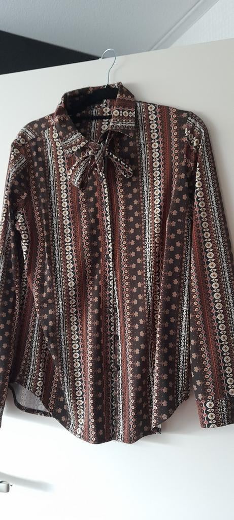 Mi piace blouse met prachtig motief, Kleding | Dames, Blouses en Tunieken, Mi Piace, Bruin, Maat 42/44 (L), Ophalen of Verzenden