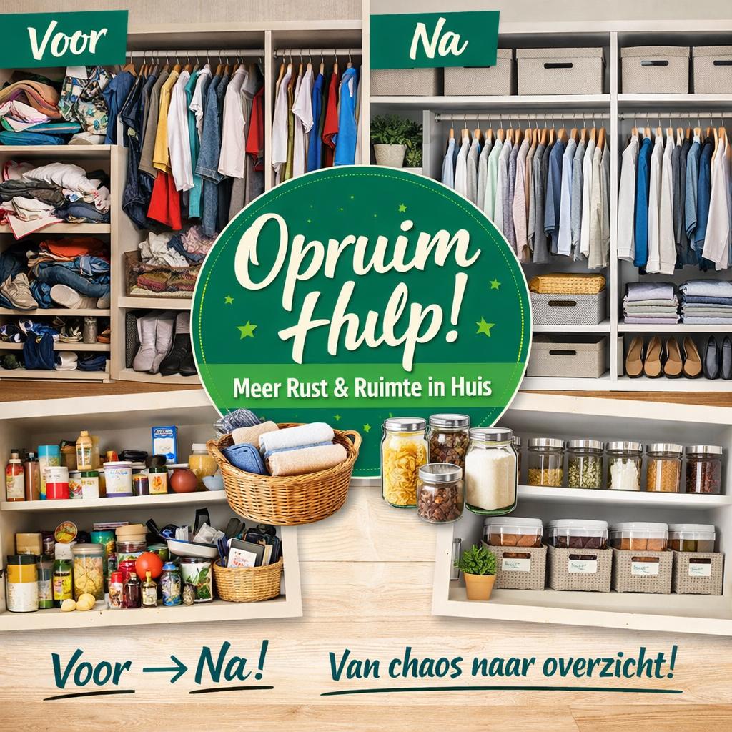 Hulp bij opruimen & organiseren – meer rust in huis!