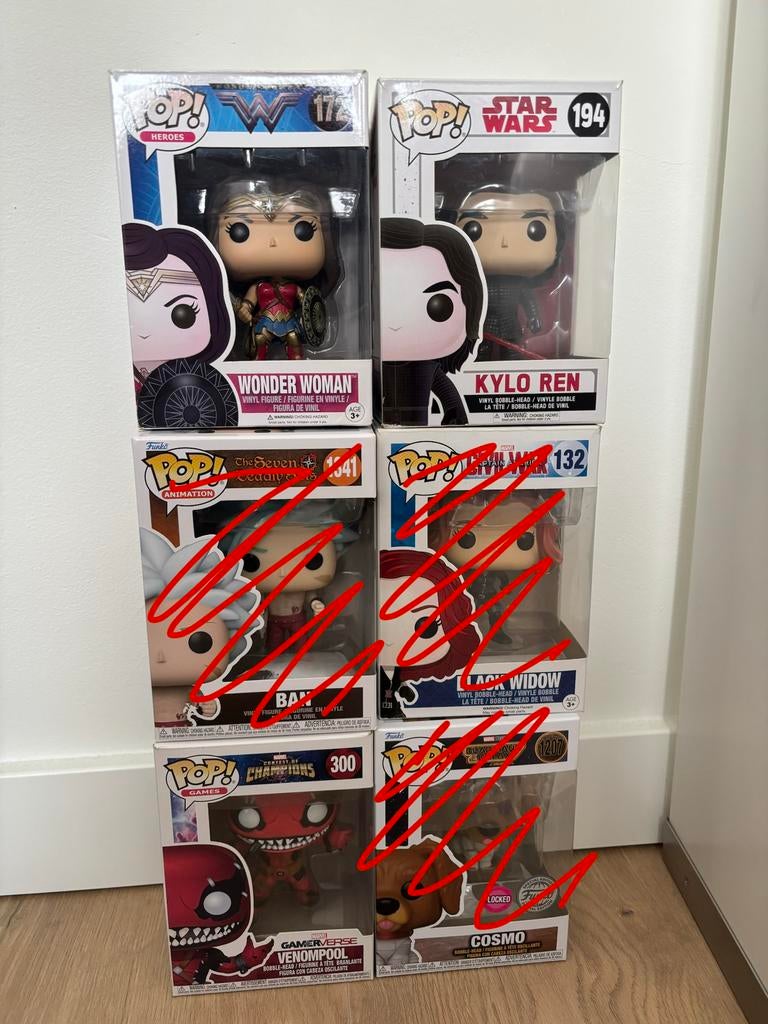 Funko Pop verzameling Marvel Star Wars DC Anime, Ophalen of Verzenden, Gebruikt