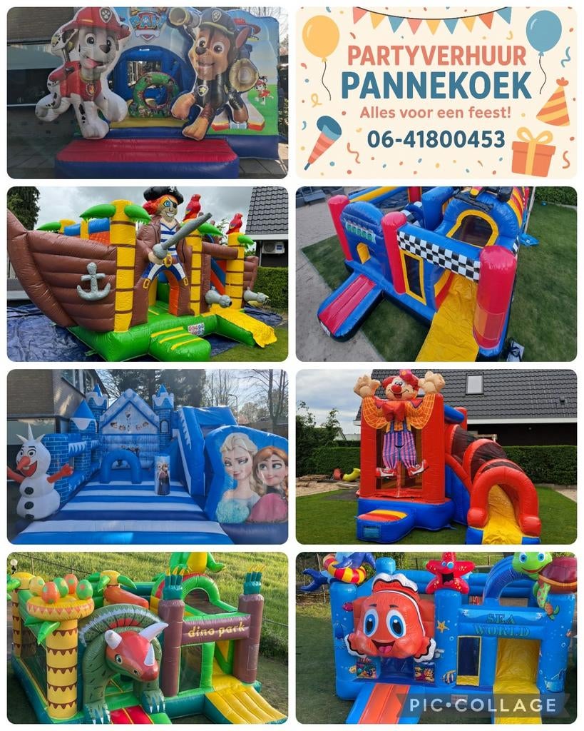 Te Huur: Diverse Springkussens, Ophalen, Zo goed als nieuw, Verjaardag