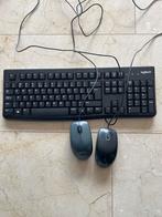 Logitech bedrade toetsenbord en muis-set, Ophalen of Verzenden, Gebruikt, Bedraad
