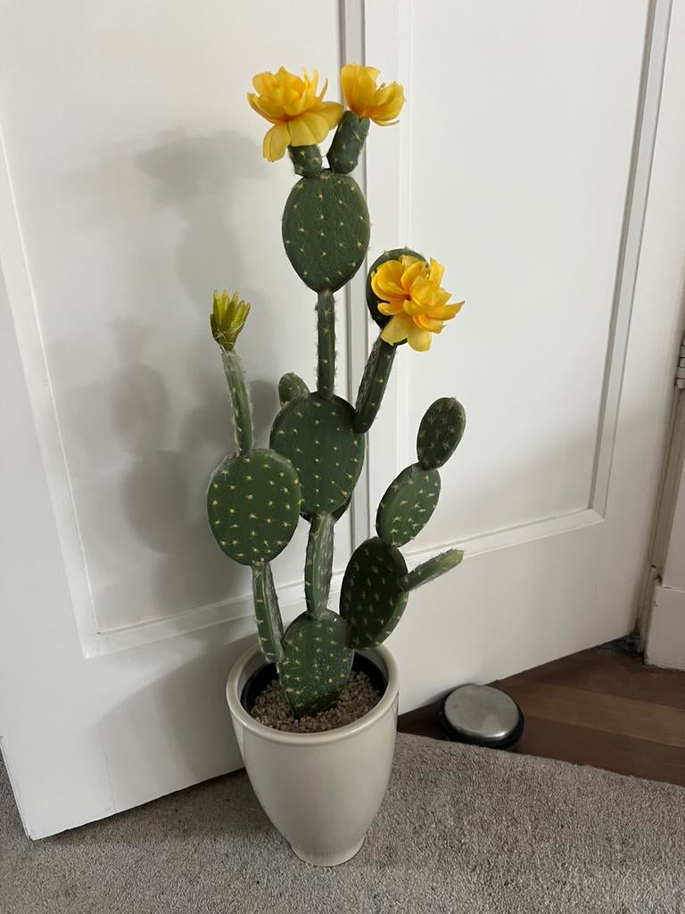 Prachtige grote kunstcactus van mobo kijk foto’s!, Ophalen of Verzenden, Zo goed als nieuw