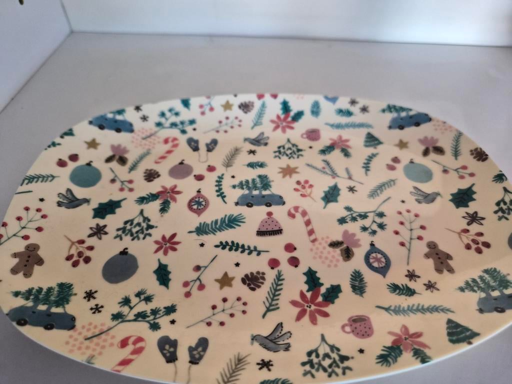 Feestelijk schaaltje van Rice met kerstprint, Kunststof, Schaal, Ophalen of Verzenden, Zo goed als nieuw