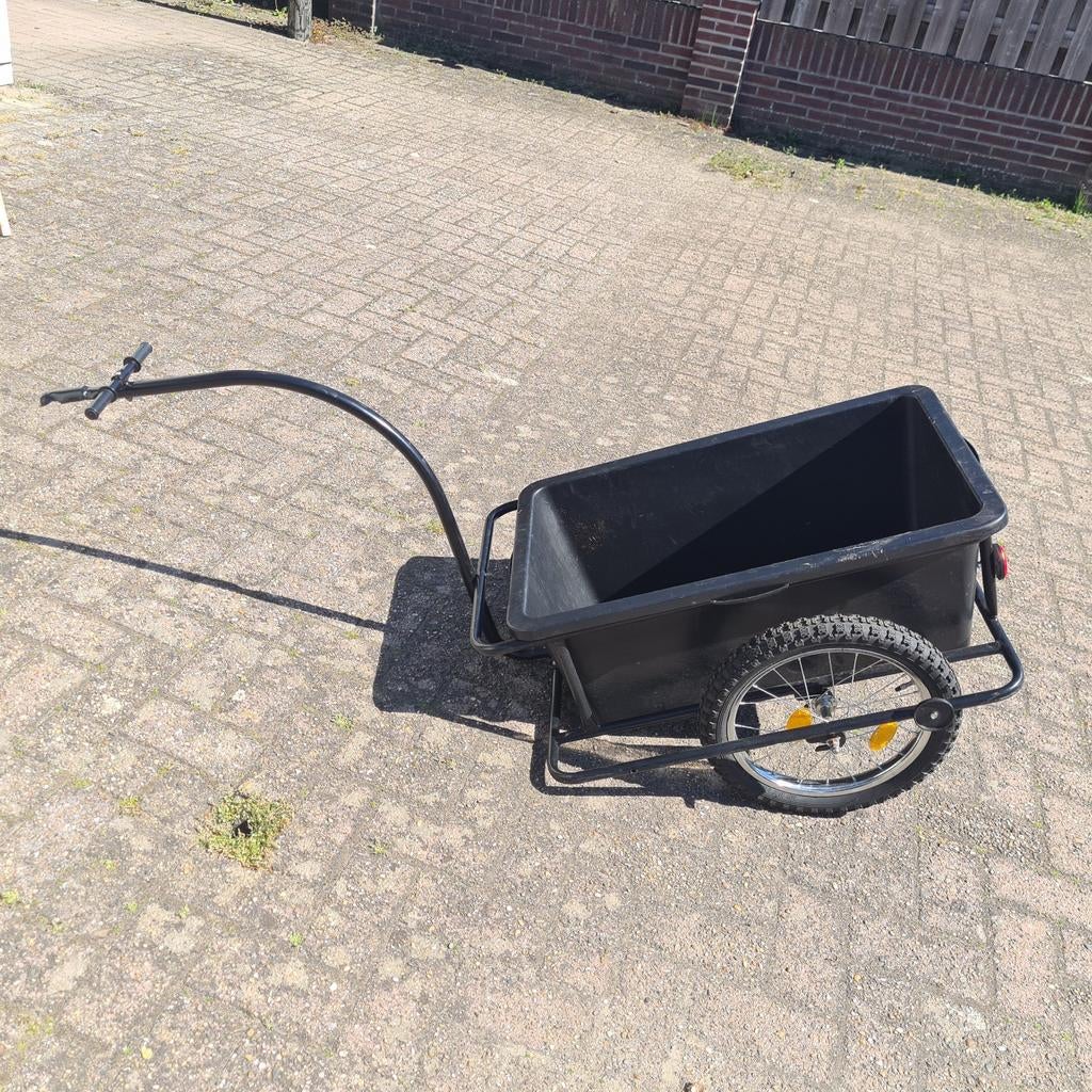Hand Fiets kar 90 liter op luchtbanden, Ophalen, Gebruikt, Bagagekar, 80 kg of meer