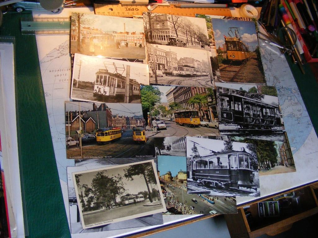 Tram - 21 ansichtkaarten  Met veel en veel oudjes  en met 2, Verzenden, Zo goed als nieuw, Tram, Kaart of Prent