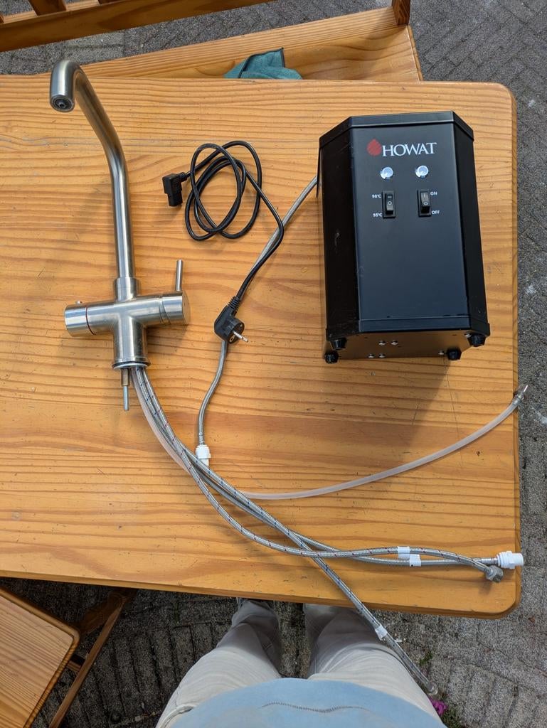 HOWAT Heet water kraan met filter - RVS look, Ophalen, Zilver, Metaal, Overige merken