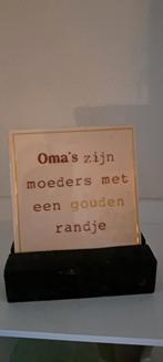 Tegeltje met houder, -, -, Nieuw, Ophalen of Verzenden