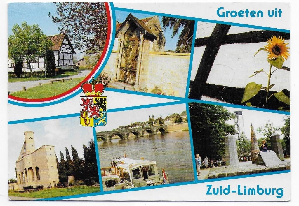 Zuid Limburg Gelopen Ansichtkaart ( B595), Verzenden, 1980 tot heden, Gelopen, Limburg