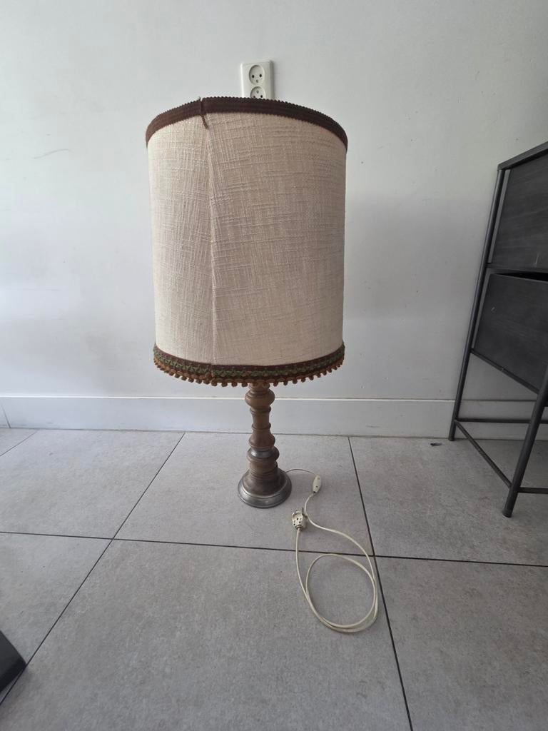 vintage lamp van Kaiser Leuchten -  hoogte 80 cm, Gebruikt, Ophalen of Verzenden, Onbekend, 50 cm of meer