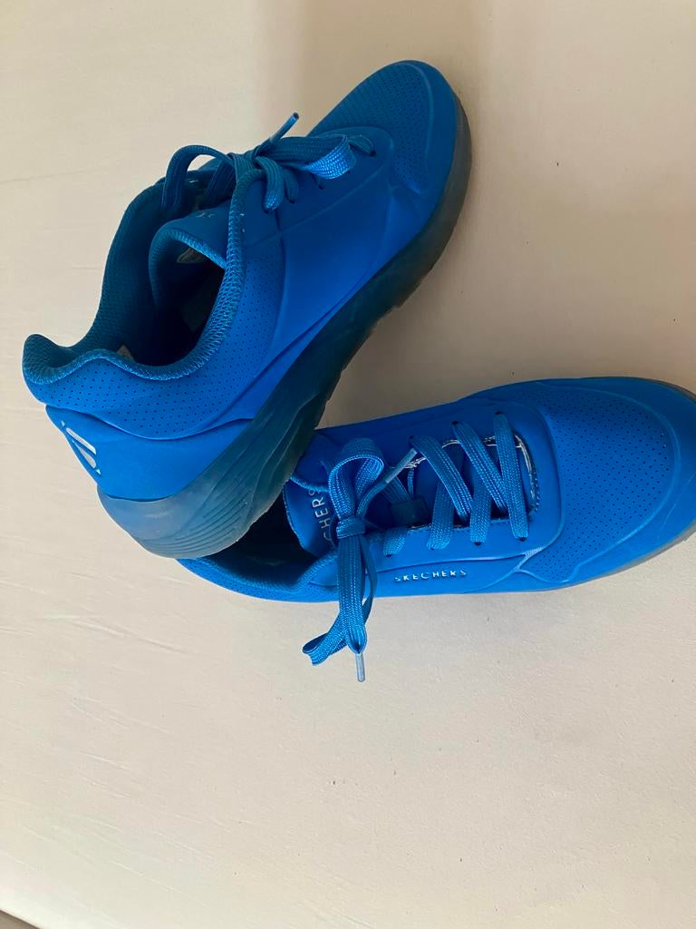 Blauwe Skechers sneakers maat 39, Kleding | Dames, Schoenen, Blauw, Ophalen of Verzenden, Sneakers of Gympen, Zo goed als nieuw