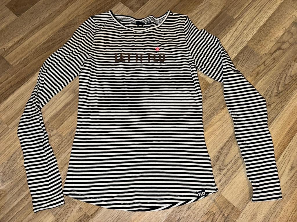 Dress like flo zwart wit zwarte witte longsleeve shirt 164, Gebruikt, Shirt of Longsleeve, Dress like flo, Verzenden