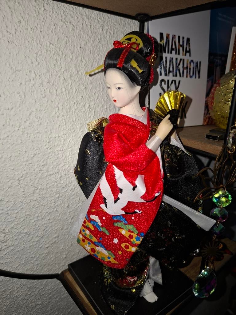 Antieke japanse geisha- Nieuwstaat, Verzamelen, Ophalen of Verzenden, Nieuw, Pop