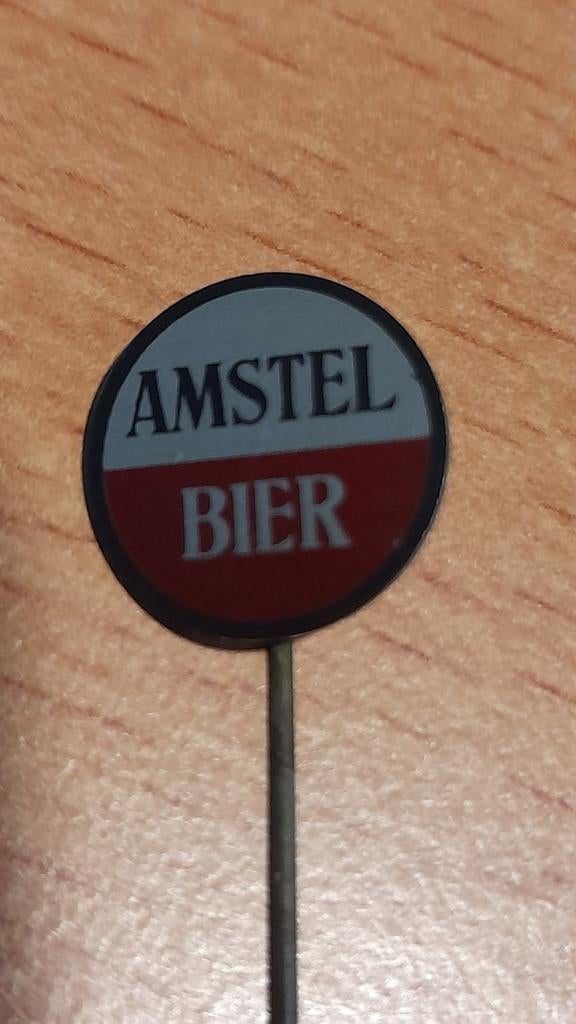 Vintage Amstel Bier Reclame Speldje, Verzamelen, Biermerken, Verzenden, Amstel