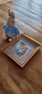 Beatrix Potter peter rabbit schilderij knuffel pieter konijn, Ophalen of Verzenden, Zo goed als nieuw, Wanddecoratie