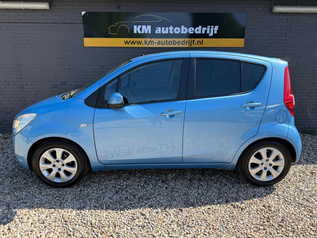 Opel Agila 1.2 Edition*Airco*Elec*LM*Apk*Winterbandenextra*, Voorwielaandrijving, 4 cilinders, Blauw, Origineel Nederlands