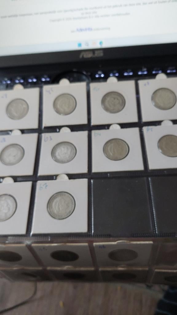 serie gld, Postzegels en Munten, Munten | Nederland, Ophalen of Verzenden, Koningin Juliana, Setje, Zilver