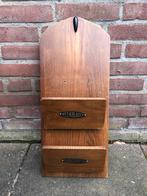 Vintage houten postvak voor weekbladen en tijdschriften, Ophalen of Verzenden
