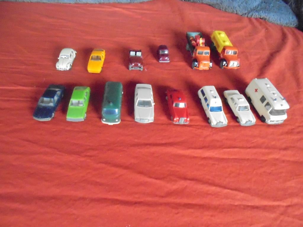 14 stuks ho autotjes meeste wiking., Hobby en Vrije tijd, Overige merken, Gebruikt, Gelijkstroom, Overige typen