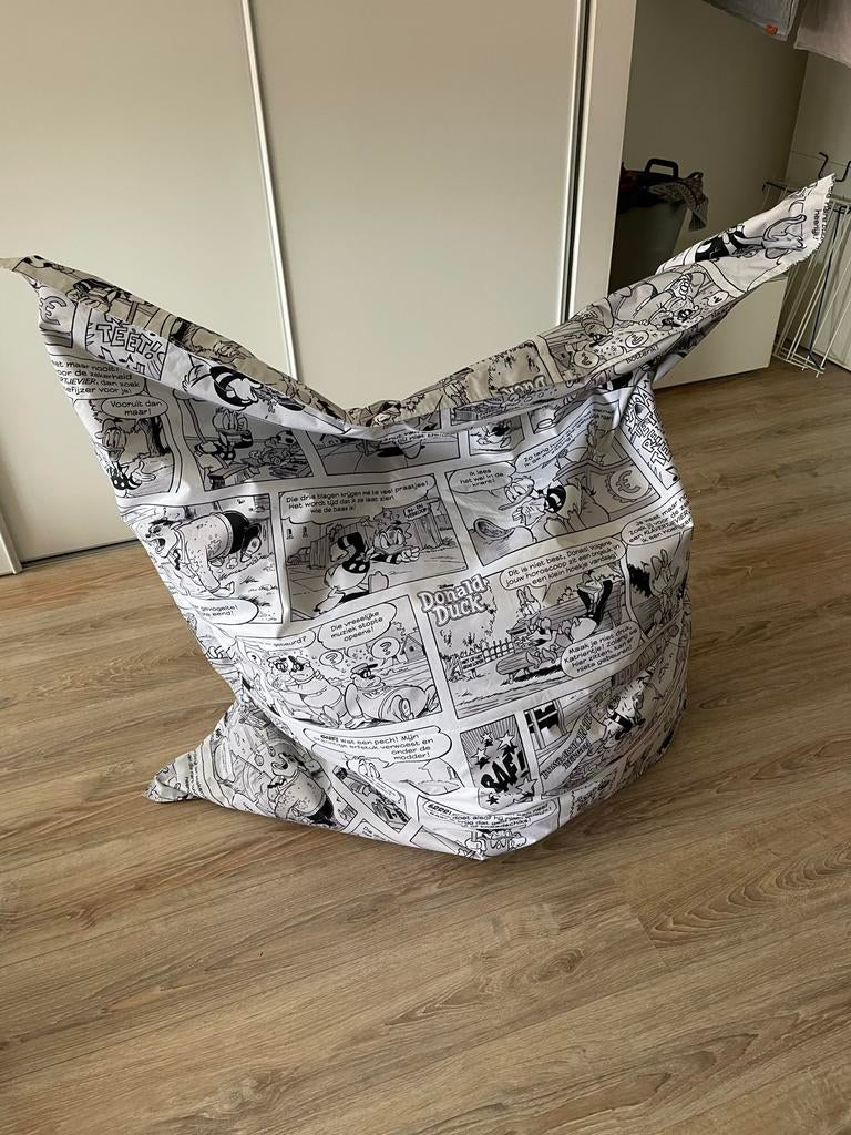 Zitzak Donald Duck - Comfortabel en Speels, Huis en Inrichting, Ophalen, Gebruikt, Wit, Zitzak