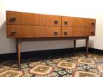 Compact "mid century modern" dressoir,  vintage design, 100 tot 150 cm, Ophalen of Verzenden, Zo goed als nieuw, Met lade(s)