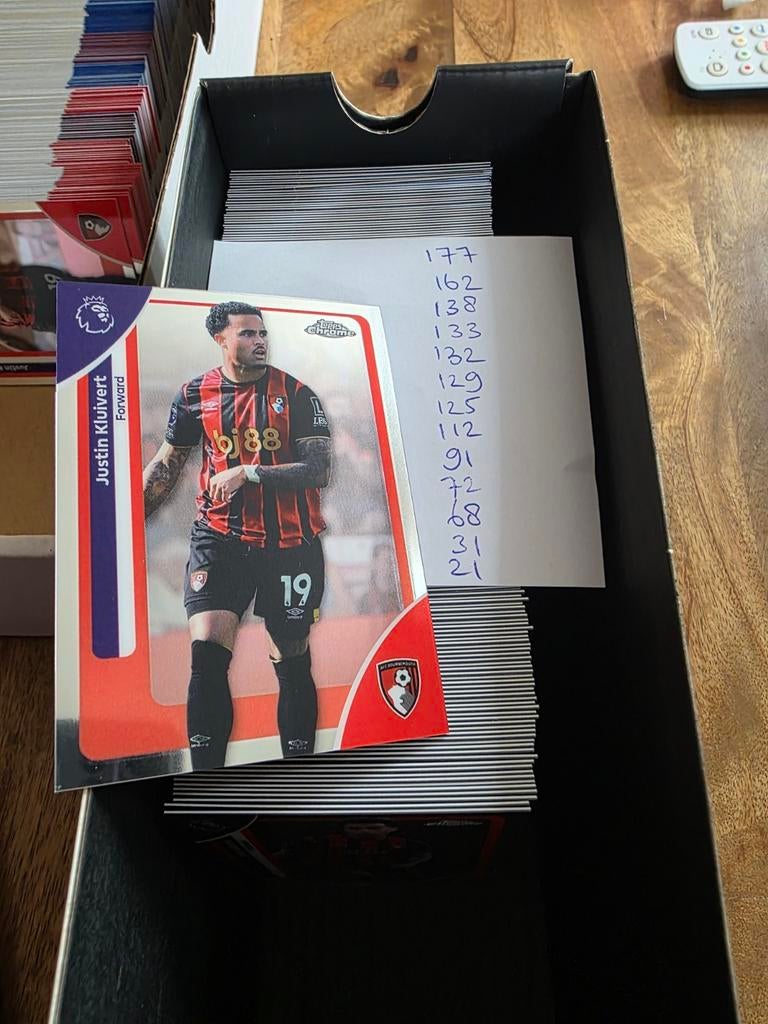 Topps Chrome EPL 187 verschillende base, Ophalen of Verzenden