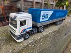 Tekno Daf 95 Demo met huifoplegger., Hobby en Vrije tijd, Modelauto's | 1:50, Ophalen of Verzenden, Zo goed als nieuw, Bus of Vrachtwagen