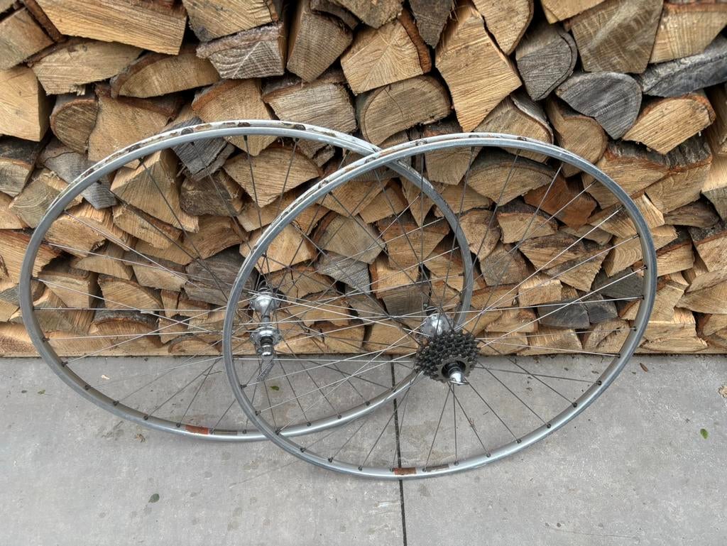 Mavic SSC Special Service Courses wielset Campagnolo record, Fietsen en Brommers, Fietsonderdelen, Ophalen, Gebruikt, Wiel