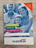 Personen-, Familie- en Erfrecht boek, Ophalen, Overige vakken, Boomjuridisch, Zo goed als nieuw