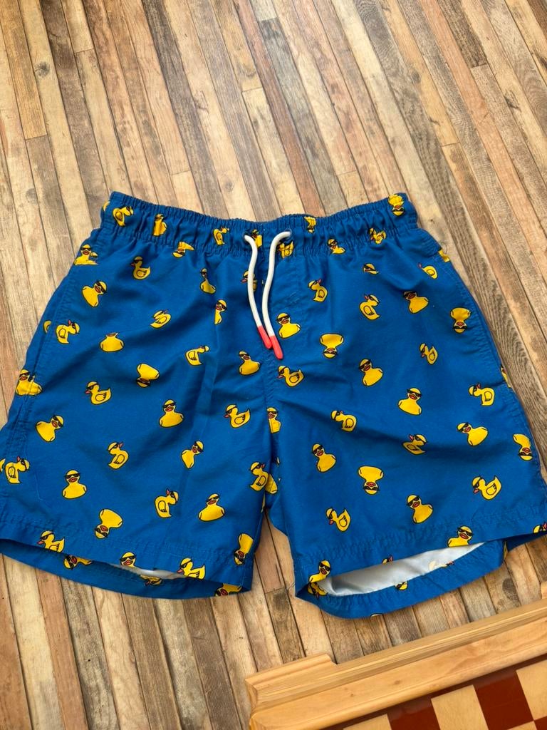 Zwembroek jongen blauw met badeendjes mt 158/164, Ophalen of Verzenden, Zo goed als nieuw, Maat 158, Zwembroek