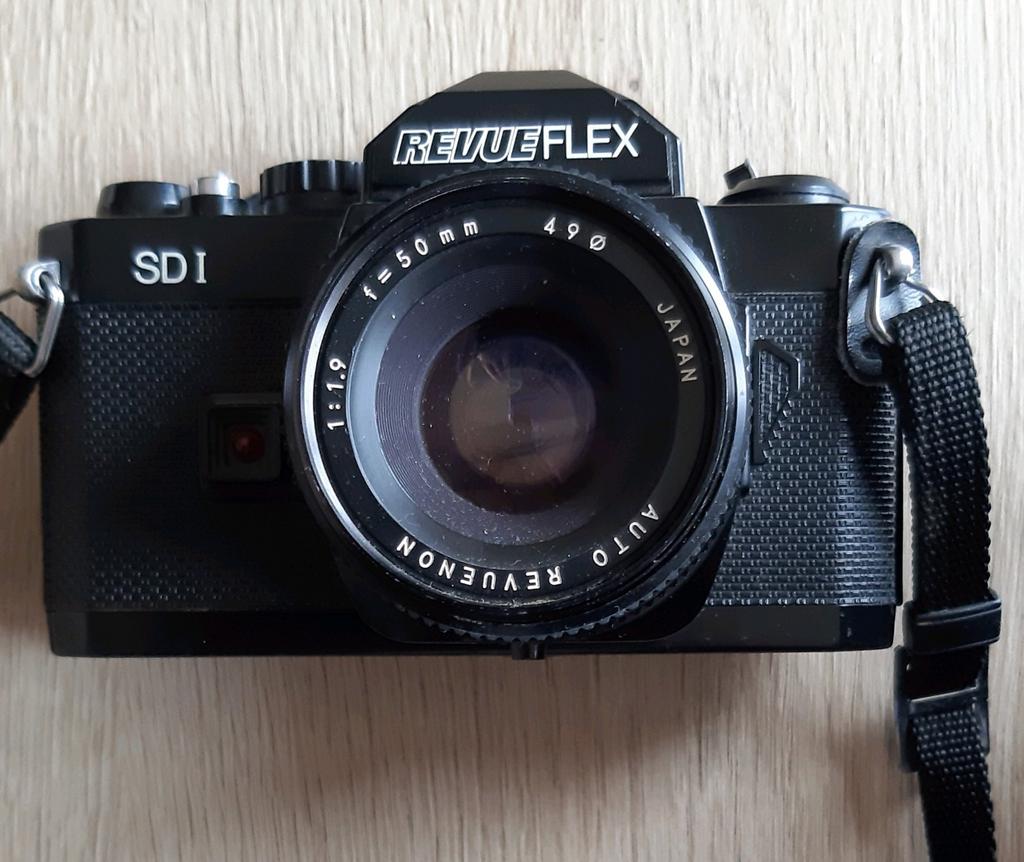 Revueflex SDI Spiegelreflexcamera met extra lens, Audio, Tv en Foto, Fotocamera's Analoog, Ophalen of Verzenden, Gebruikt, Spiegelreflex