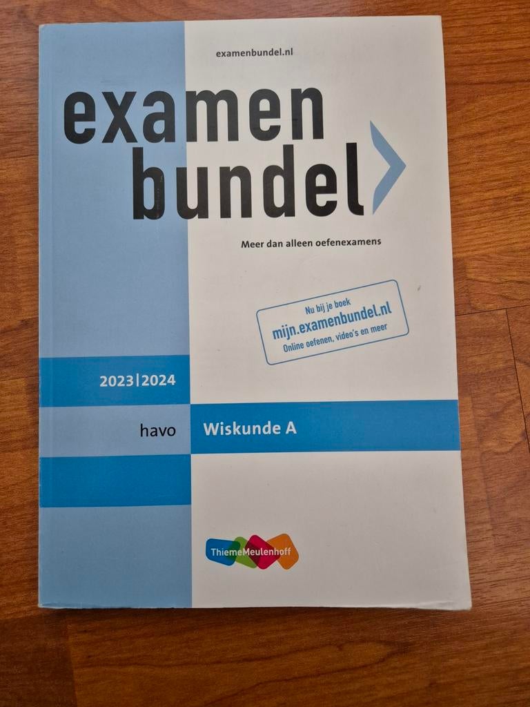 Examenbundel  havo Wiskunde A 2023/2024 NC. Keemink, HAVO, Ophalen of Verzenden, Zo goed als nieuw, N.C. Keemink